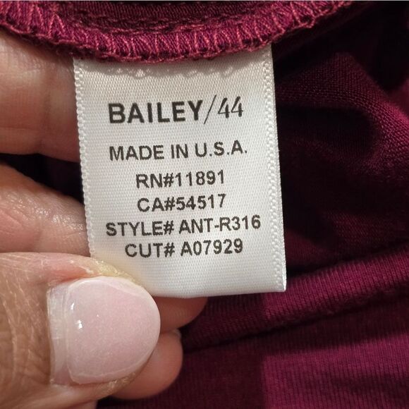 Bailey 44 Burgundy Twist Front Dress - Picture 14 of 14